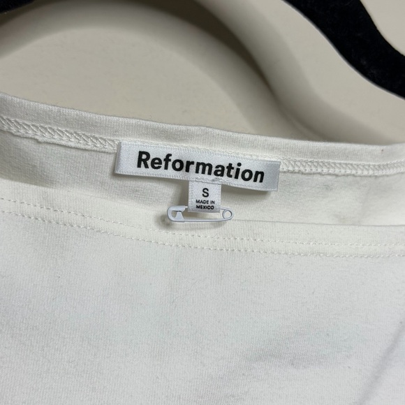 Reformation Dusk Boat-neck Organic Cotton-blend Top - Picture 8 of 10